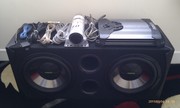 Fusion Subwoofer ,  Fusion Amplifier ,  Capacitor and all wires .