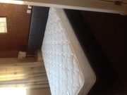 King size bedroom set and double wooden framed bed