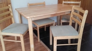 Dining table and chairs