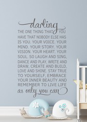 Darling Wall Decal Sticker