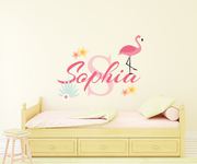 Flamingo Name Wall Decal