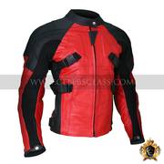 New Arrive Armored Style Deadpool Bikers Leather Jacket In USA