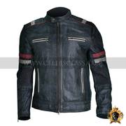 Best Quality Men Vintage Biker Retro Motorcycle Cafe Racer Jacket