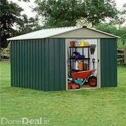 STEEL GARDEN SHED STEEL GARDEN SHEDS  10X13 GALVANISED MAINTAINANCE